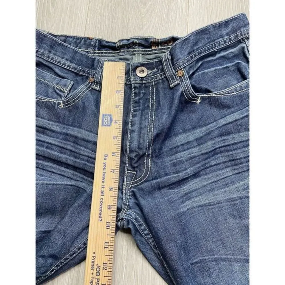 Vintage‎ Pepe Jeans Men 34x33 Blue Slim Straight Flap Pockets London Denim Y2k